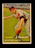 1957 Topps Baseball Card #271 Danny O'Connell Milwaukee Braves