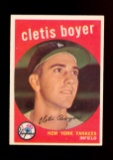 1959 Topps Baseball Card #251 Cletis Boyer New York Yankees