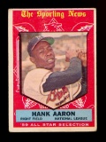 1959 Topps Baseball Card #561 All-Star Hall of Famer Hank Aaron Milwaukee B