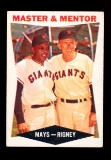 1960 Topps Baseball Card #7 Master and Mentor: Willie Mays-Bill Rigney