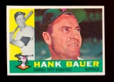 1960 Topps Baseball Card #262 Hank Bauer Kansas City Athletics