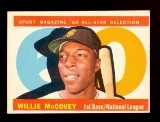 1960 Topps Baseball Card #554 All-Star Hall of Famer Willie McCovey San Fra