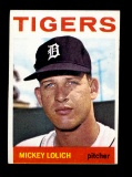 1964 Topps ROOKIE Baseball Card #128 Rookie Mickey Lolich Detroit Tigers