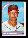 1966 Topps Baseball Card #200 Hall of Famer Eddie Mathews Atlanta Braves