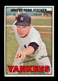 1967 Topps Baseball Card #5 Hall of Famer Whitey Ford New York Yankees