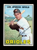 1967 Topps Baseball Card #60 Hall of Famer Louis Aparicio Baltimore Orioles