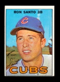 1967 Topps Baseball Card #70 Hall of Famer Ron Santo Chicago Cubs