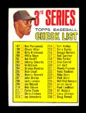 1967 Topps Baseball Card #191 3rd Series Checklist 197-283 (Willie Mays Hea