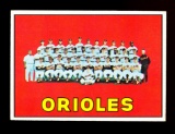 1967 Topps Baseball Card #302 Baltimore Orioles Team Card
