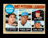 1968 Topps Baseball Card #9 National League Pitching Leaders: Ferguson Jenk