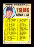 1968 Topps Baseball Card #67 1st Series Checklist 1-109 Unchecked