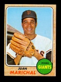 1968 Topps Baseball Card #205 Hall of Famer Juan Marichal San Francisco Gia