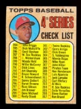 1968 Topps Baseball Card #278 4th Series Checklist 284-370 Unchecked