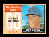 1968 Topps Baseball Card #363 All-Star Hall of Famer Rod Carew Minnesota Tw