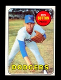 1969 Topps Baseball Card #216 Hall of Famer Don Sutton Los Angeles Dodgers