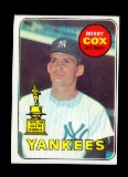 1969 Topps ROOKIE Baseball Card #237 Rookie Hall of Famer Bobby Cox New Yor