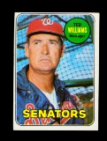 1969 Topps Baseball Card #650 Hall of Famer Ted Williams Manager Washington