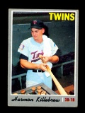 1970 Topps Baseball Card #150 Hall of Famer Harmon Killebrew Minnesota Twin
