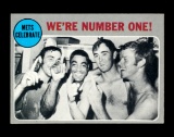 1970 Topps Baseball Card #198 Mets Celebrate: We're Number One!