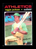 1971 Topps Baseball Card #20 Hall of Famer Reggie Jackson Oakland A's