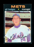 1971 Topps Baseball Card #183 Gil Hodges New York Mets