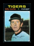 1971 Topps Baseball Card #208 Billy Martin Detroit Tigers