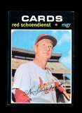 1971 Topps Baseball Card #239 Hall of Famer Red Schoendienst St Louis Cardi