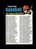 1971 Topps Baseball Card #369 4th Series Checklist 394-523. Unchecked