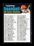 1971 Topps Baseball Card #499 5th Series Checklist 524-643. Unckecked