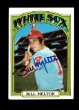 1972 Topps AUTOGRAPHED Baseball Card #183 Bill Melton Chicago White Sox