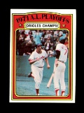 1972 Topps Baseball Card #222 1971 American League Playoffs 
