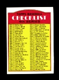 1972 Topps Baseball Card #378 4th Series Checklist 395-525. Unchecked