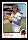 1973 Topps Baseball Card #180 Hall of Famer Fergie Jenkins Chicago Cubs