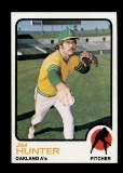 1973 Topps Baseball Card #235 Hall of Famer Jim Hunter Oakland A's