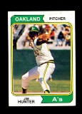 1974 Topps Baseball Card #7 Hall of Famer Jim Hunter Oakland A's
