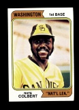 1974 Topps Baseball Card #125 Nathan Colbert Washington Nat'l Lea