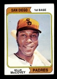 1974 Topps Baseball Card #250 Hall of Famer Willie McCovey San Diego Padres