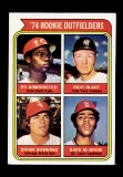 1974 Topps Baseball Card #601 1974 Rookie Outfielders: Ed Armbister-Rich Bl