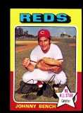 1975 Topps Baseball Card # 260 Hall of Famer Johnny Bench Cincinnati Reds