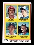1978 Topps Baseball Card #708 Rookie Catchers: Dale Murphy-Bo Diaz-Lance Pa