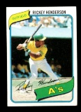 1980 Topps ROOKIE Baseball Card #482 Rookie Hall of Famer Rickey Henderson
