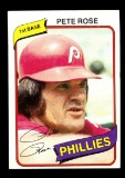 1980 Topps Baseball Card #540 Pete Rose Philidelphia Phillies