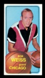 1970 Topps Basketball Card #16 Bob Weiss Chicago Bulls