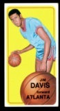 1970 Topps Basketball Card #54 Jim Davis Atlanta Hawks