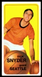 1970 Topps Basketball Card #64 Dick Snyder Seattle Supersonics