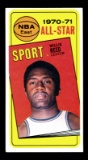 1970 Topps Basketball Card #110 All-Star Hall of Famer Willis Reed New York