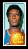 1970 Topps Basketball Card #159 Eddie Miles Baltimore Bullets