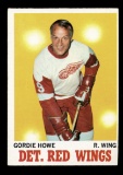 1970 Topps Hockey Card #29 Hall of Famer Gordie Howe Detroit Red Wings