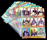 (124) 1963 Topps Football Cards. Common Players EX to EX-MT+ (Some NM) Cond