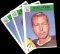 (3) 1966 Philadelphia Football Cards #88 Hall of Famer Bart Starr Green Bay